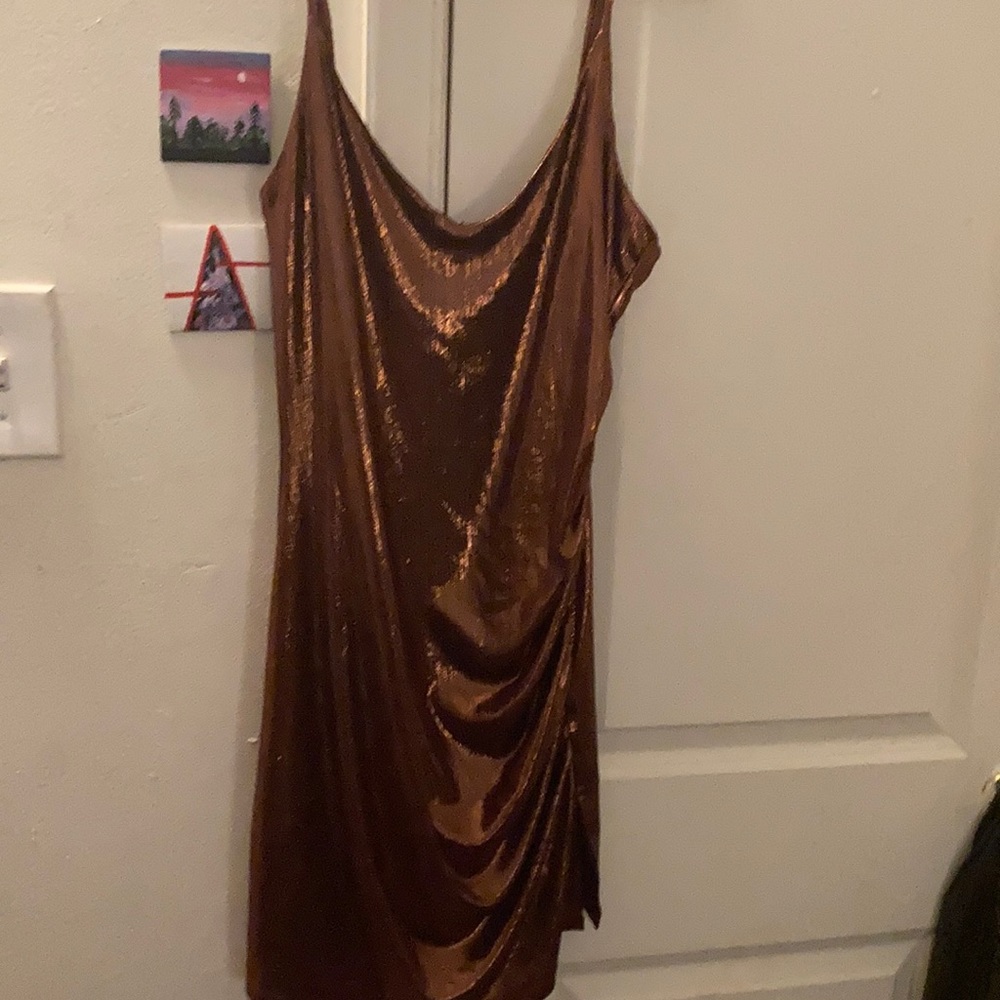 Copper color dress